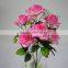 7 heads pink rosa multiflora thunb flower rosa wisteria heads
