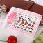 Fashion Summer Style Harajuku Fluorescent Colors Lips Letter Nail Stickers Colorful Nail for Women Decal Manicure Nail Beauty