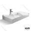 gel coat solid surface basin, artifical marble bath basin