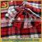 long sleeve blouse red plaid woman shirt
