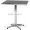 Morden aluminum and poly wood outdoor garden table