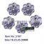2015 fashionable Christmas acrylic rhinestone button sewing with shank wholesale and retail high quality button many colors
