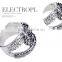 18k White Gold Ring GP Multi Austrian Crystal Knotted Rings