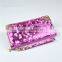 Elegant PU Leather Woman Bling Wallet Laides Latest handbag Purse