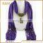 Factory Popular originality jewelry elephant pendant scarf with good offer