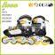wholesale chrome bearing yellow kids roller skate shoes