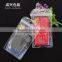 clear plastic zipper bag within printing flower/cell phone mobile case packaging sleeve/transparent poly bag
