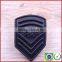 Black gold 3D machine embroidery insignia sportswear badge
