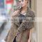 New Fashion Women Double Face Real Lamb Fur Vest Tan Sheep Fur Vest Gilet