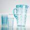 2500ML Insulated Acrylic plastic water pitchers in set