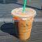 Plastic Ice Drink Clear Disposable Pet Dessert Cup For Smoothie With Lids