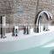 Chrome Plated Hot and Cold Rainfall Brass Bathtub Faucet