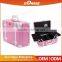 Top Quality Beauty Pink Vanity Clear Box Cosmetic Cases