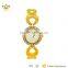 Wholesale gold watchband slim stone prettyJanpan PC cassette mechanism quartz watch 8106