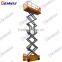 10m mobile small platform electric scissor lift table