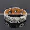 Snap Button Jewelry Leather Bracelet Wide Leather Bracelet Jewelry