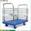 TJG high quality Load 300 TJG-PLA300Y-AM1 Mesh Sided Platform Cart Hand Trolley Truck