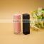Empty square pink color lipstick tube container for cosmetic use