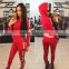 2016 women's new letters printed long sleeved sports and leisure suit female fall speed sell through 8805