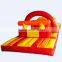 6mLx3.3mWx2.8mH red yellow fire hot inflatable obstacle course outdoor adult inflatable obstacle course cheap