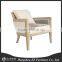 New classical European American leather sofa chair furniture/ vintage antique finish living room sofa/fabric rattan chair
