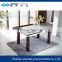 TB modern Gentleman white marble table faux marble dining table