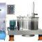 High capacity for liquid solid Centrifuge separation