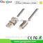 guoguo 1 Meter 3ft metal Braided High Speed MFi Cable Usb 2.0 Tangle-free Charging cable