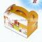 Super Cute Disposable Paper Cake Boxes with Handle for Food Packaging