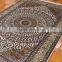 5x8ft brown color Center of the badge design antique persian rug silk