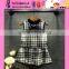 2015 Fashion Kids Long Sleeve Cotton Dress Autumn Boutique Store Hot Baby Stitching Cotton Dress