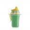 High quality ECO pink handle free plastic baby feeding bottle with cover china whoselase