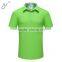 Green Plain Business Shirt Short Sleeve Polo Shirt for Men