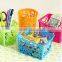 New design colorful multipurpose storage box with hollow out patterns