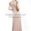 Short sleeve coffee beaded new formal evening dresses for women 1026