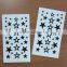Stars Temporary One Color Printing Tattoo Sticker