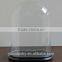 Wholesale clear glass bell jar with wooden base, high quality glass bell jar dome manufacture