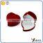New style heart shape red flocking jewelry packaging box
