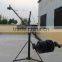Professional jimmy jib video camera crane with 6m octagonal arms and motorized head