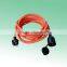 GS approval waterproof extension leads with IP44 germany plug and socket