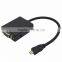 Cable Video Converter Adapter Micro HDMI To VGA With Audio