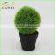 making cheap artificial grass ball bonsai for table decorative sale