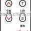 Mini thin Silvery 40 keys waterproof Remote Control with CR2025/CR2032 Button Battery can make 1-44 keys