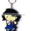 Dongguan custome soft pvc rubberkeychain