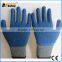 BSSAFETY 10 gauge cotton knitted crinkle latex coated anti slip working hand gloves