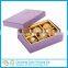 Popular cardboard paper candy/chocolate/cake packing box with handle and clear window