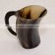 Drinking horn beer mug/tankard and glass real horn buffalo/ox latest design in india royal mug bulk manufacturer
