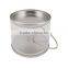Oval-shaped Metal PVC Tin Bucket With Handle