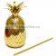 Gold Pineapple shaped mug, brass gold Pineapple Moscow Mule Cup