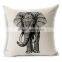 white plain cotton line throw pillow case with custom printing STPC050